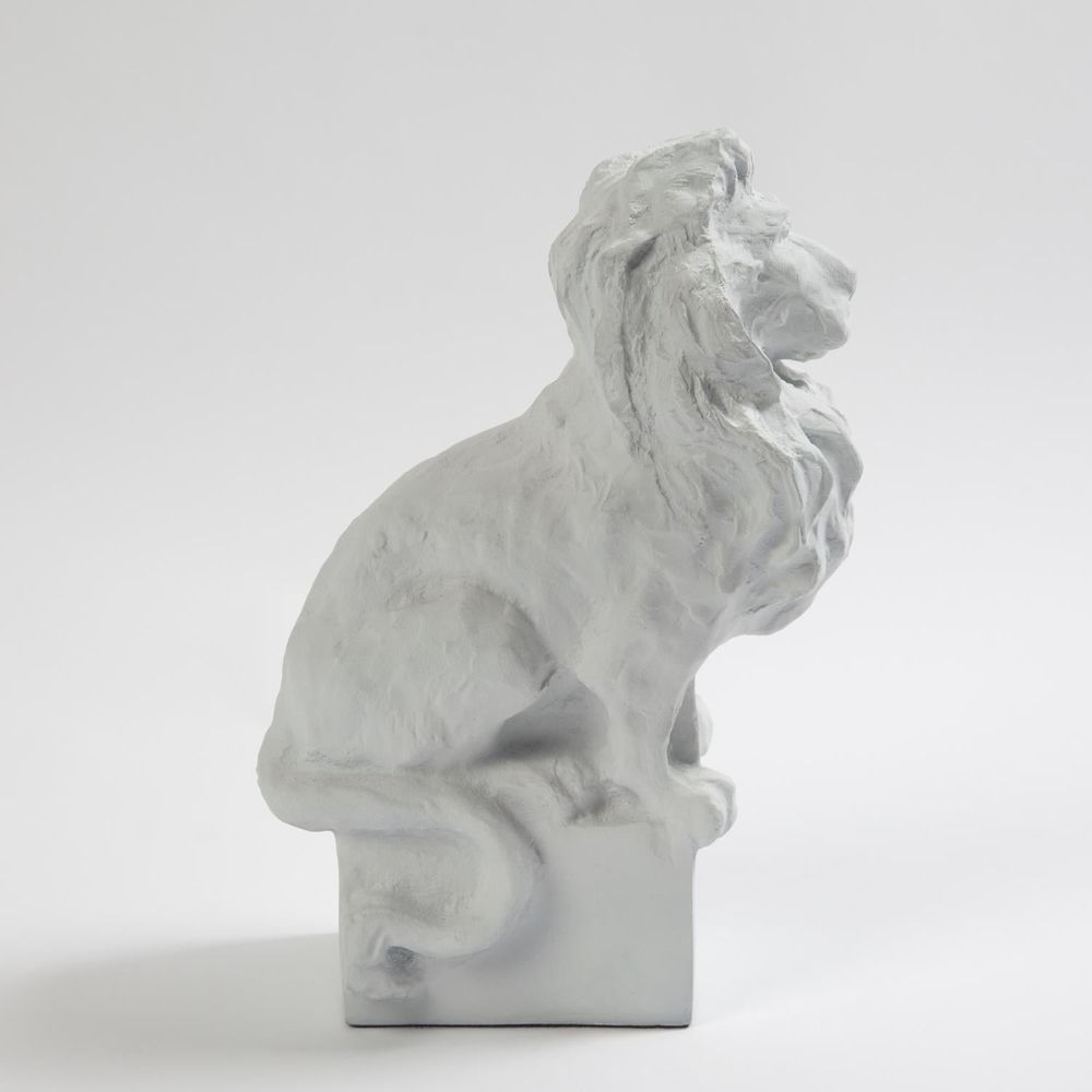 Decorative Objects Lion-Matte White