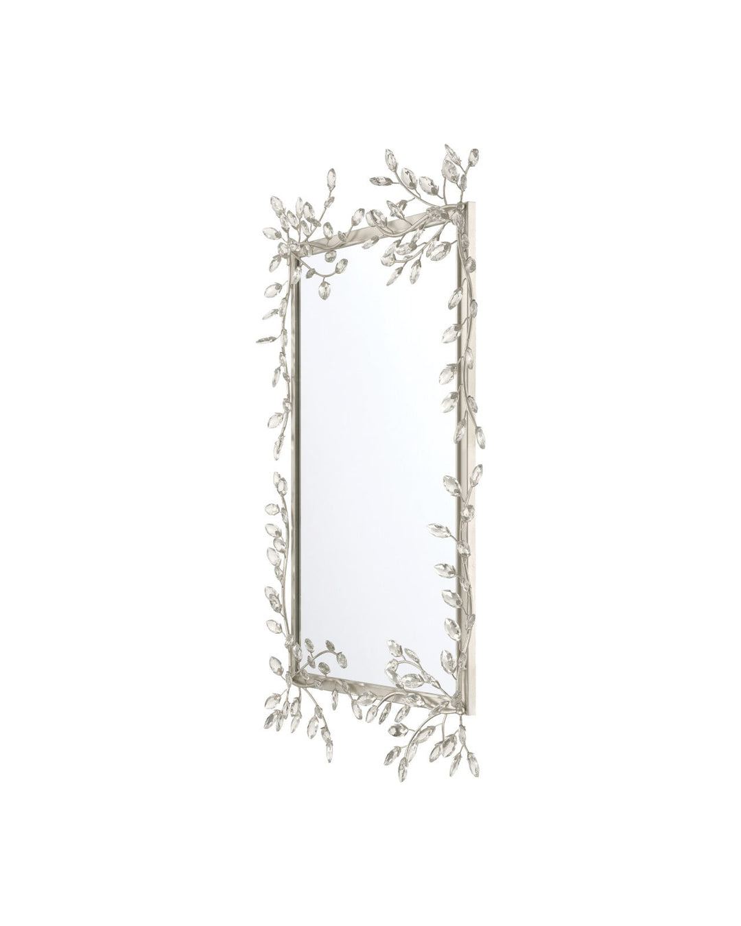 Wall Mirrors Forget-Me-Not Silver Rectangular Mirror
