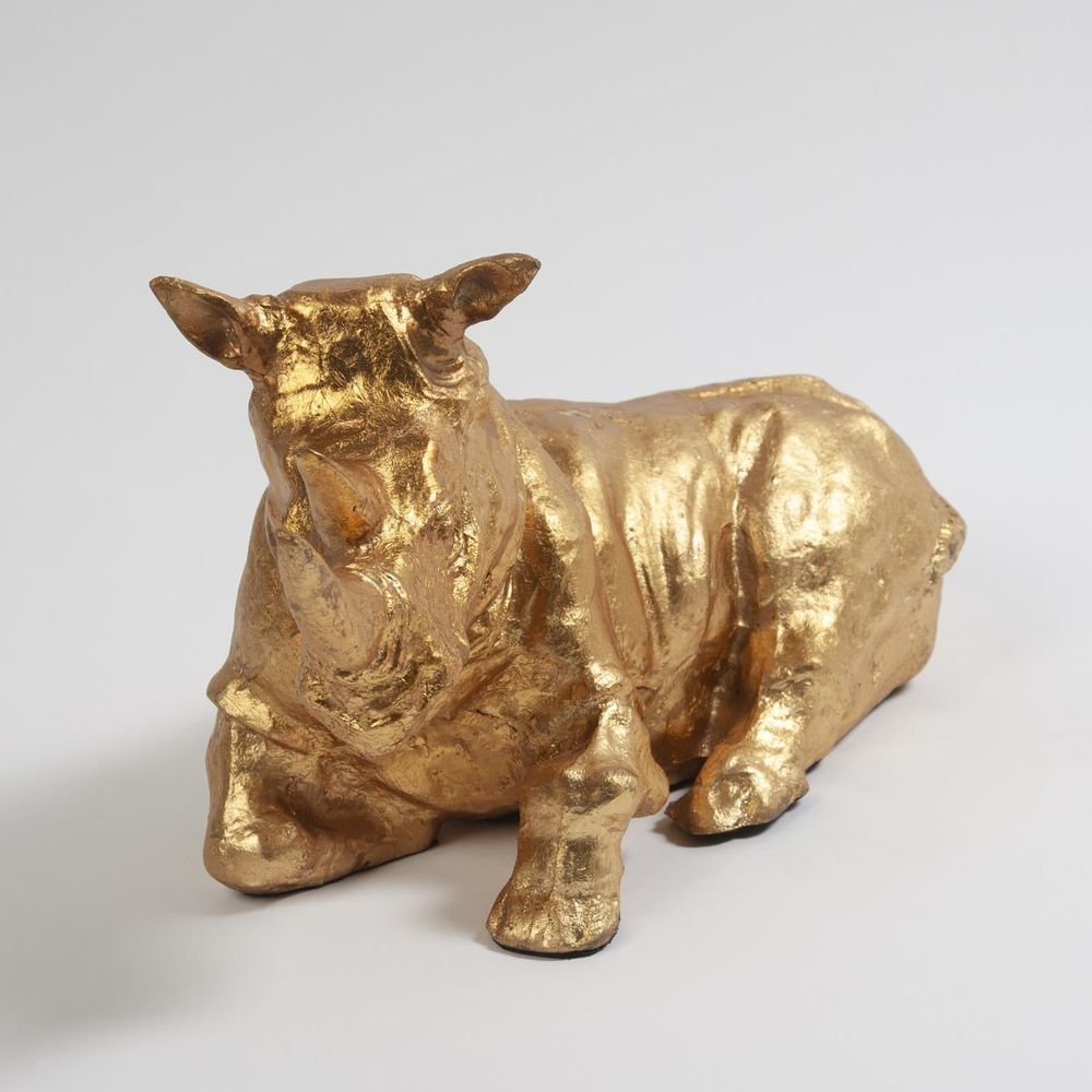 Decorative Objects Rhino-Gold Leaf