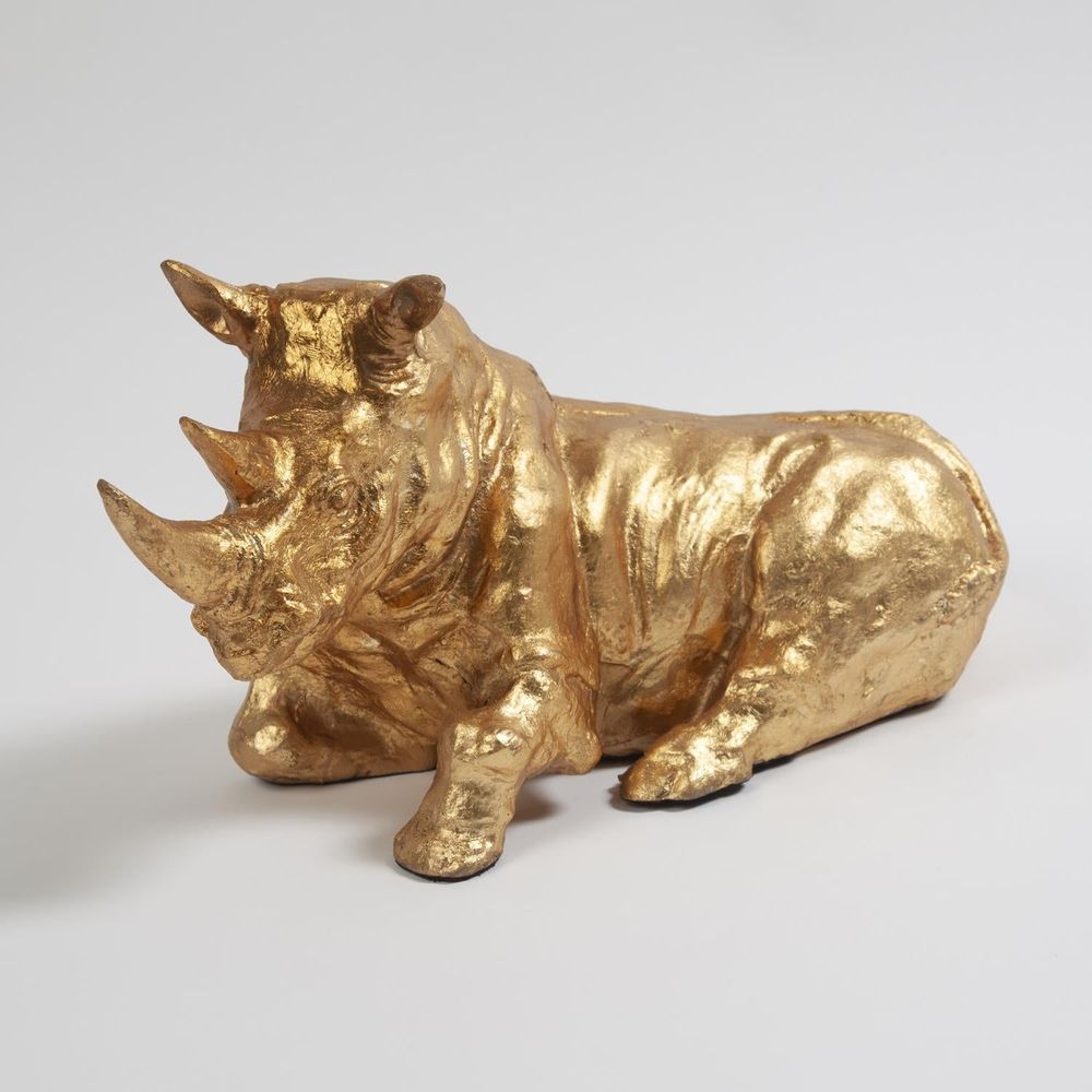 Decorative Objects Rhino-Gold Leaf