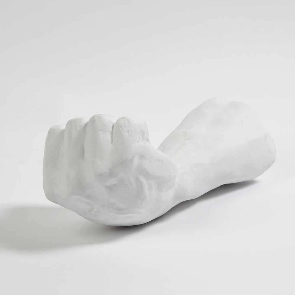 Decorative Objects Hand Closed-Matte White