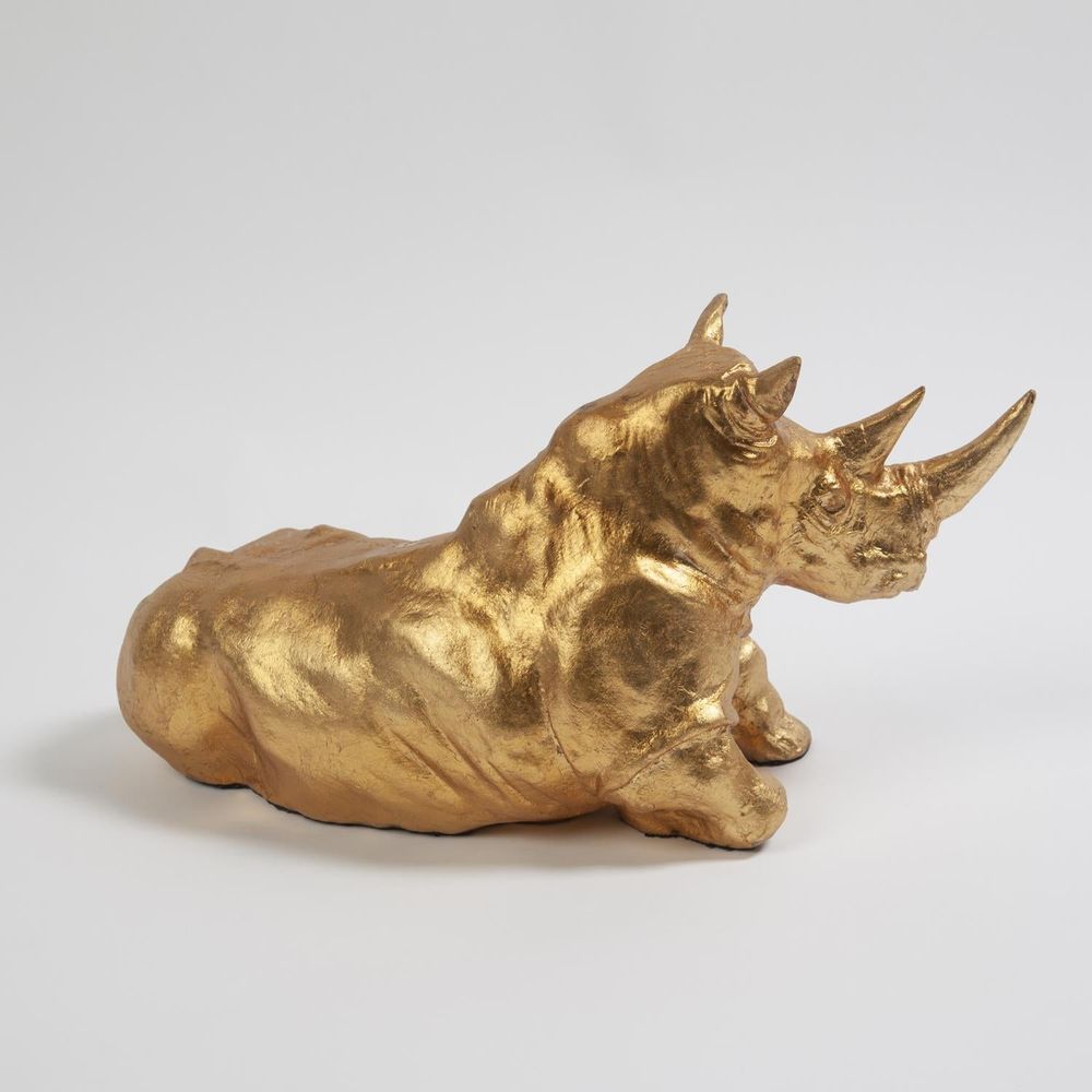 Decorative Objects Rhino-Gold Leaf