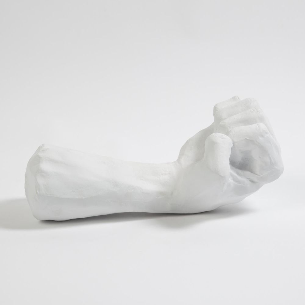 Decorative Objects Hand Closed-Matte White