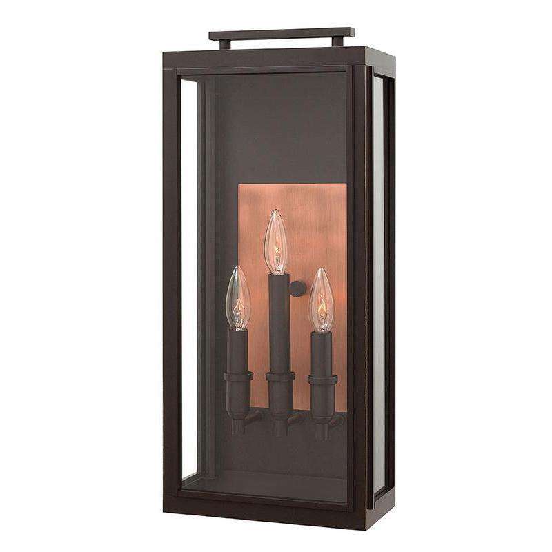 Outdoor Sutcliffe Wall Sconce-Hinkley Lighting-HINKLEY-2915OZ-LL-Outdoor Wall SconcesOil Rubbed Bronze-LED-2-France and Son