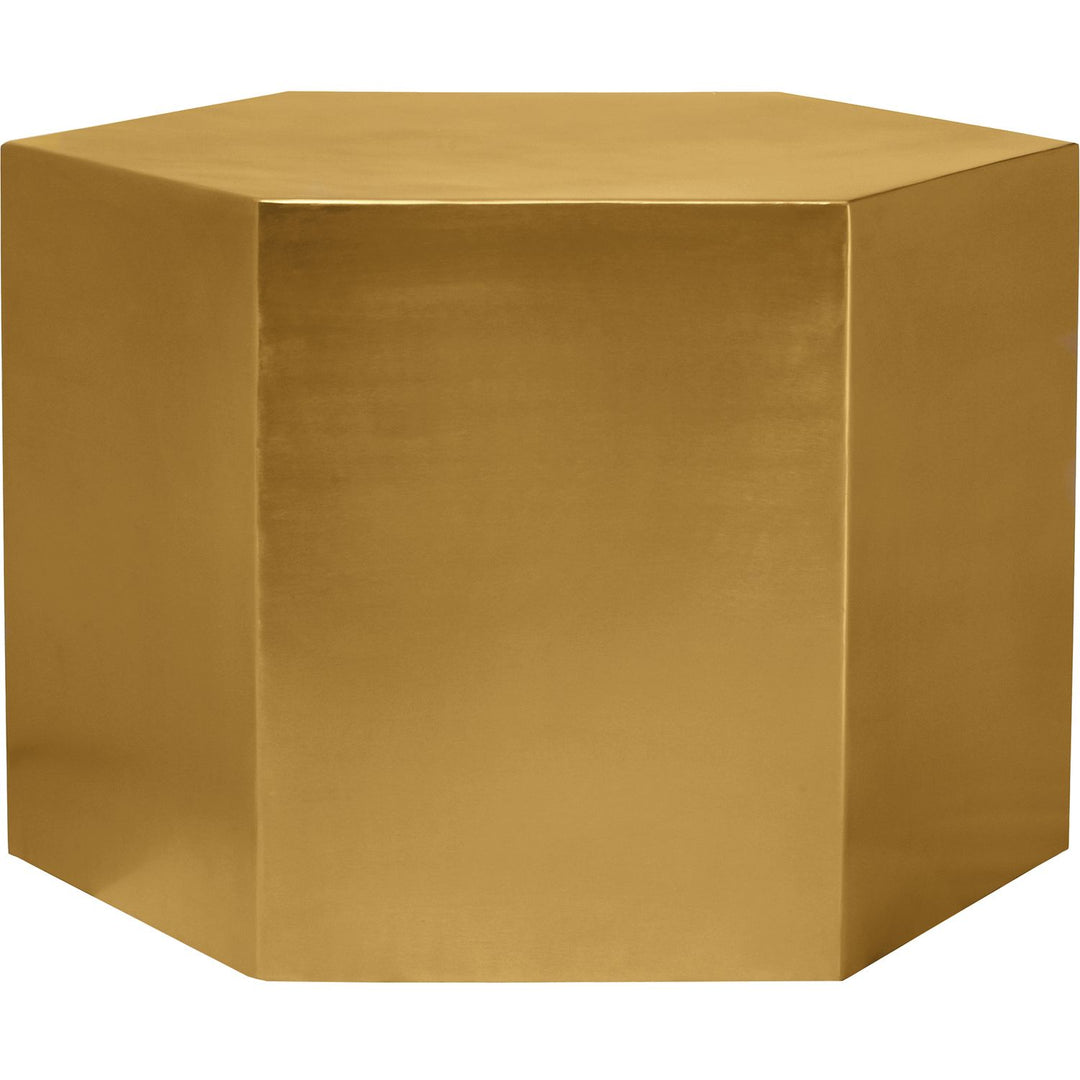 Hexagon Iron Coffee Table — Gold