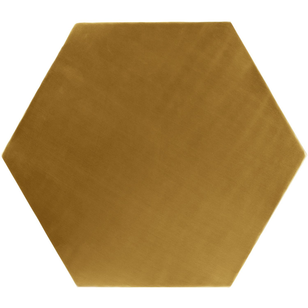 Hexagon Iron End / Side Table — Gold
