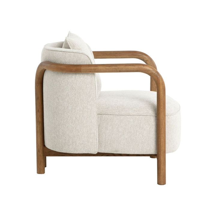 Beatrice Lounge Chair - Dove Cream