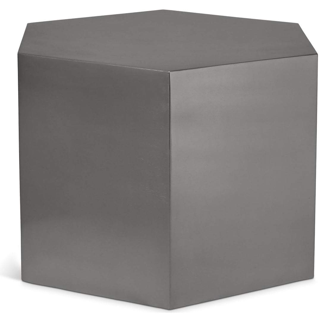 Hexagon Iron Coffee Table — Chrome