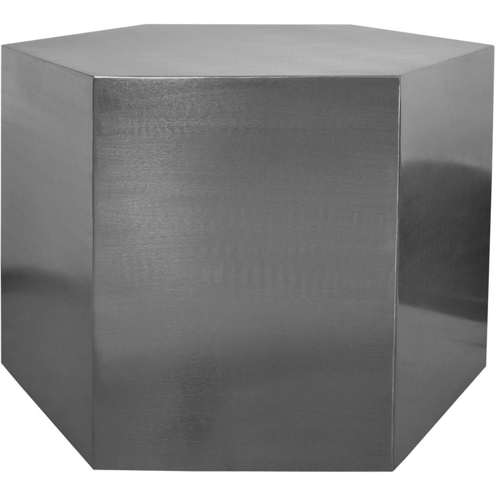 Hexagon Iron Coffee Table — Chrome