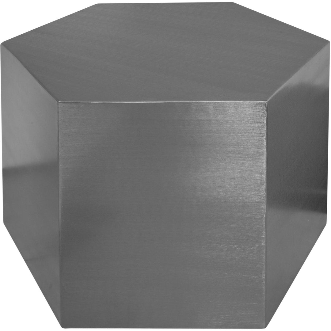 Hexagon Iron Coffee Table — Chrome
