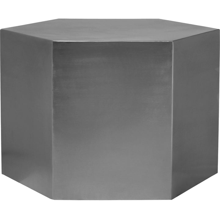Hexagon Iron Coffee Table — Chrome