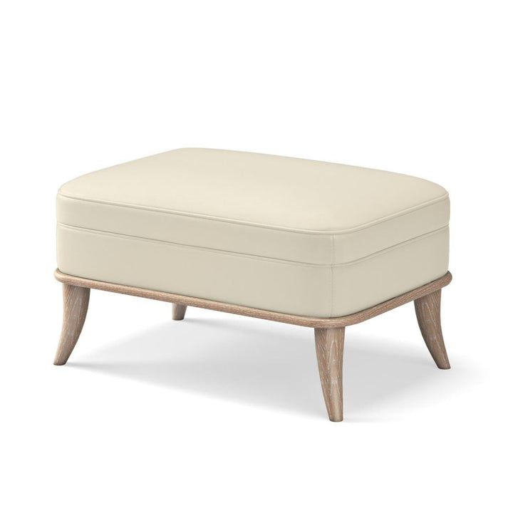 Stools & Ottomans Jackie Ottoman-Grey-Milk Leather