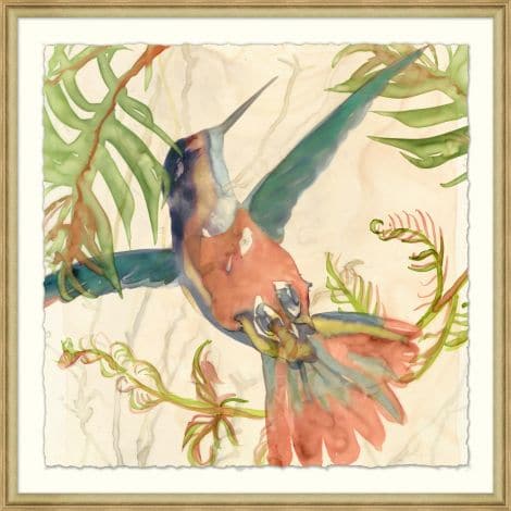 Humming Birds Garden 1-Wendover-WEND-29460-Wall Art-1-France and Son