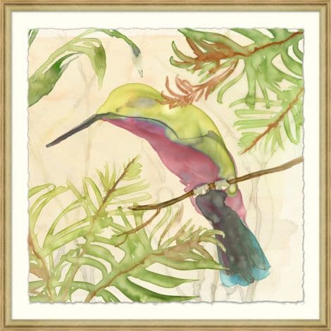 Humming Birds Garden 2-Wendover-WEND-29461-Wall Art-1-France and Son