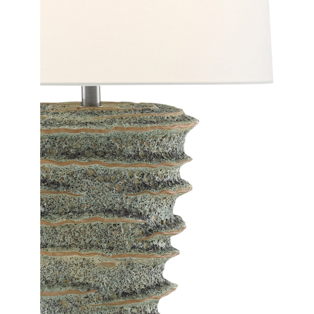 Sunken Green Table Lamp