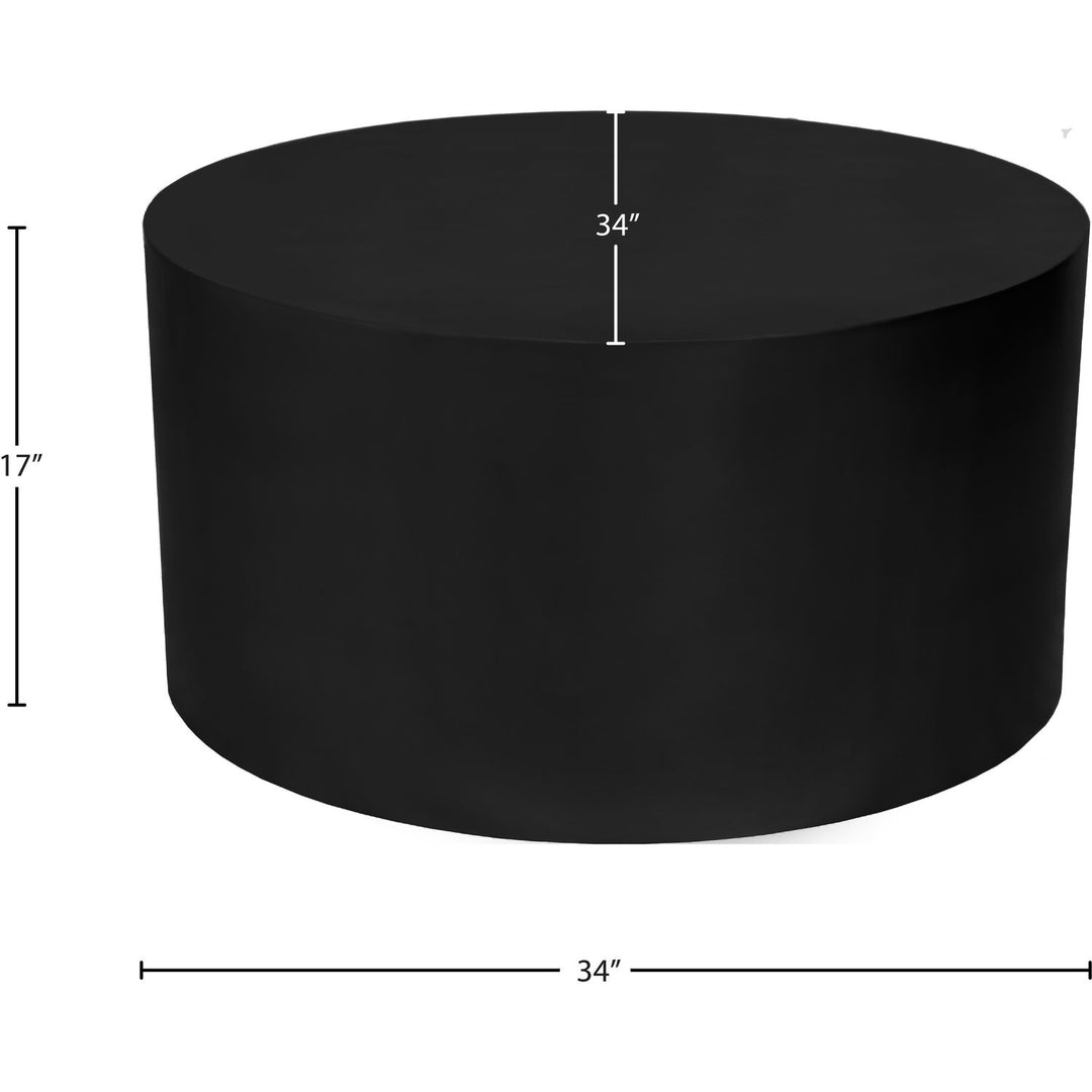 Cylinder Iron Coffee Table — Black