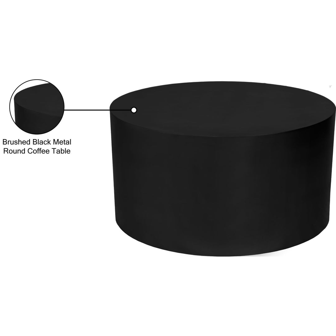 Cylinder Iron Coffee Table — Black