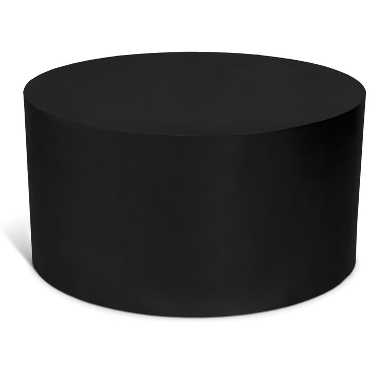 Cylinder Iron Coffee Table — Black