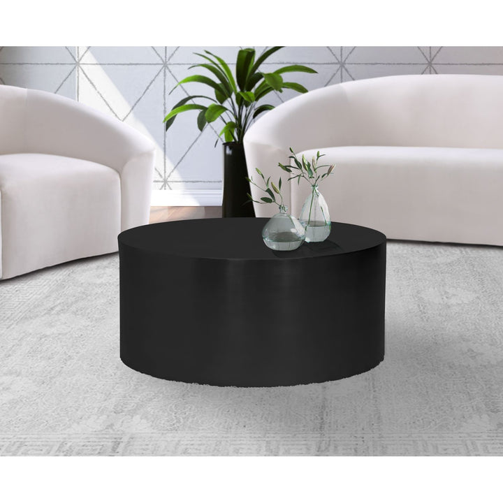 Cylinder Iron Coffee Table — Black