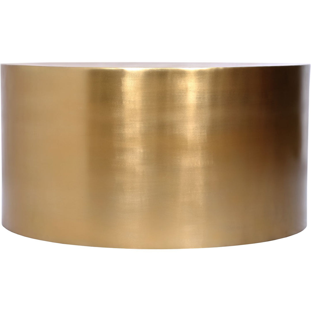 Cylinder Iron Coffee Table — Gold