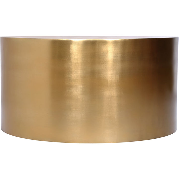 Cylinder Iron Coffee Table — Gold