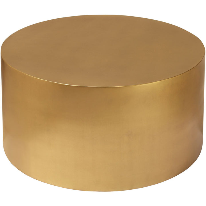 Cylinder Iron Coffee Table — Gold