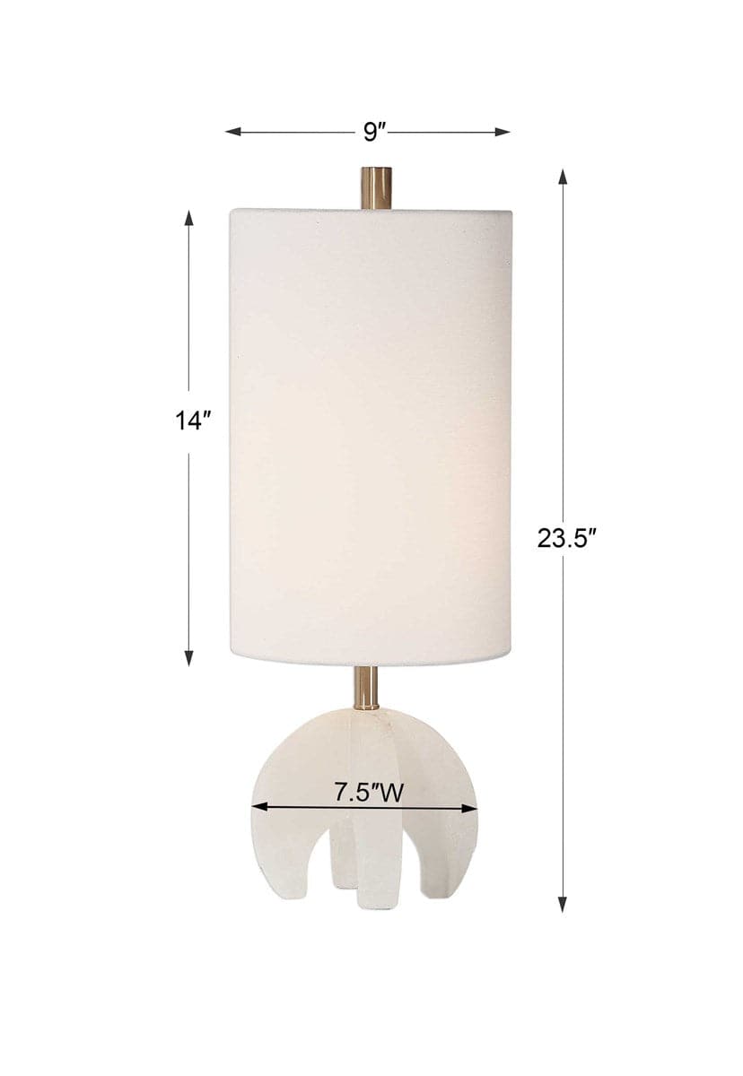Alanea White Buffet Lamp-Uttermost-UTTM-29633-1-Table Lamps-3-France and Son