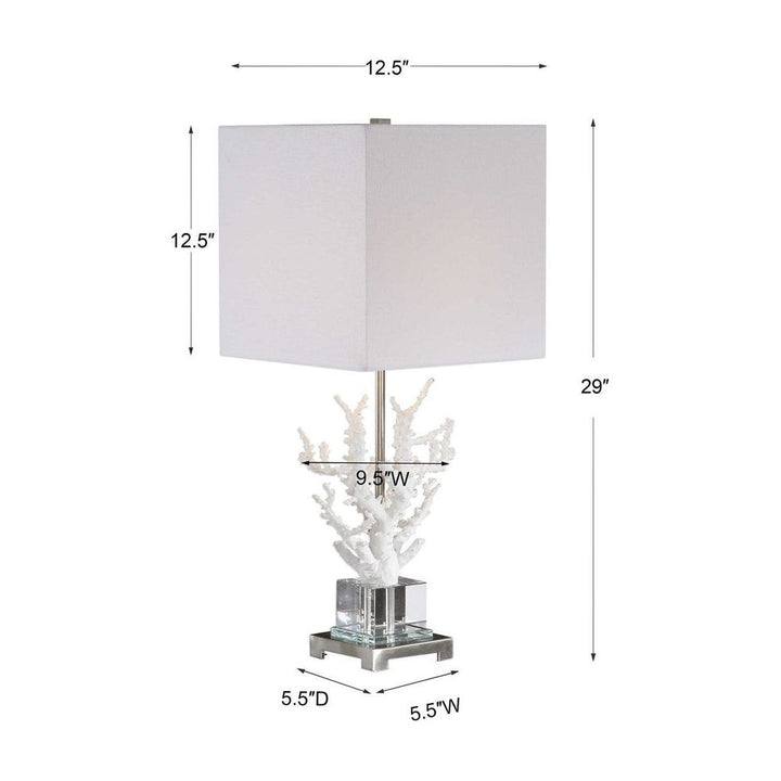 Corallo White Coral Table Lamp-Uttermost-UTTM-29679-1-Table Lamps-5-France and Son