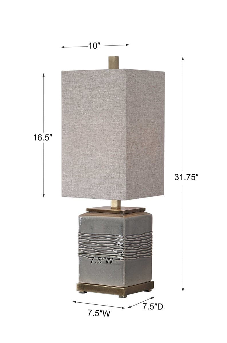 Uttermost Covey Gray Glaze Buffet Lamp-Uttermost-UTTM-29680-1-Table Lamps-6-France and Son