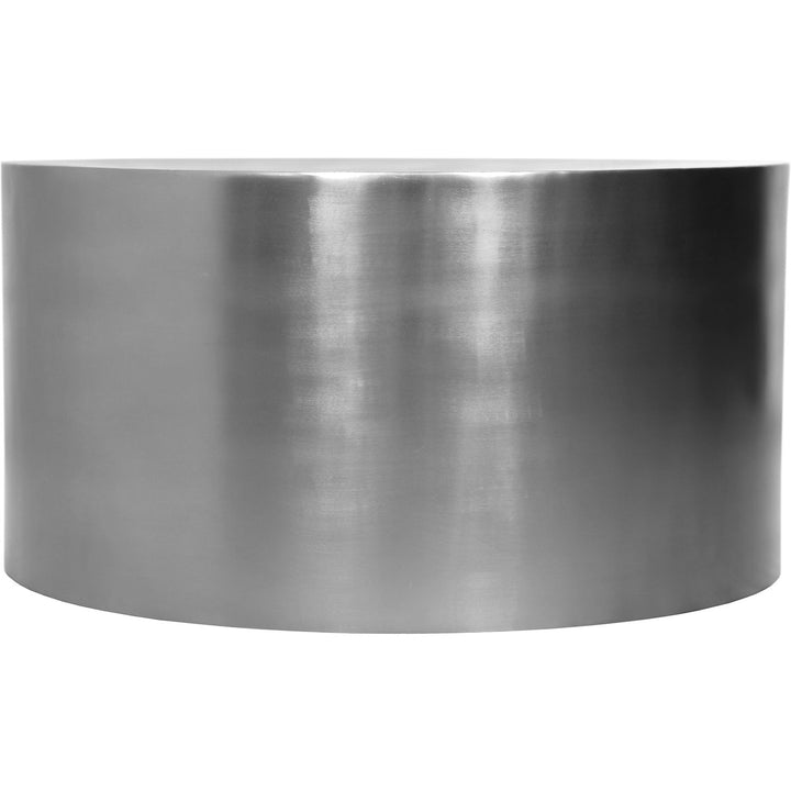 Cylinder Iron Coffee Table — Chrome