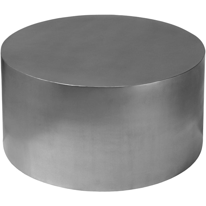 Cylinder Iron Coffee Table — Chrome