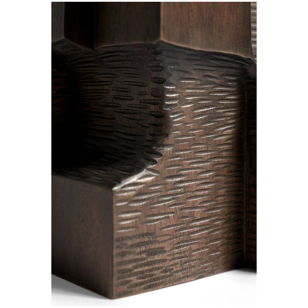 Block Organic Sculpture - Brown