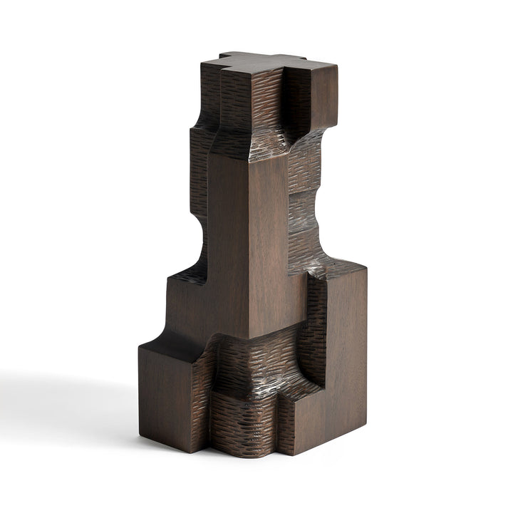 Block Organic Sculpture - Brown