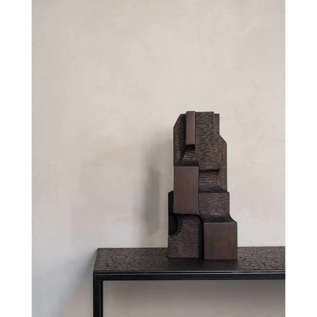 Block Organic Sculpture - Brown