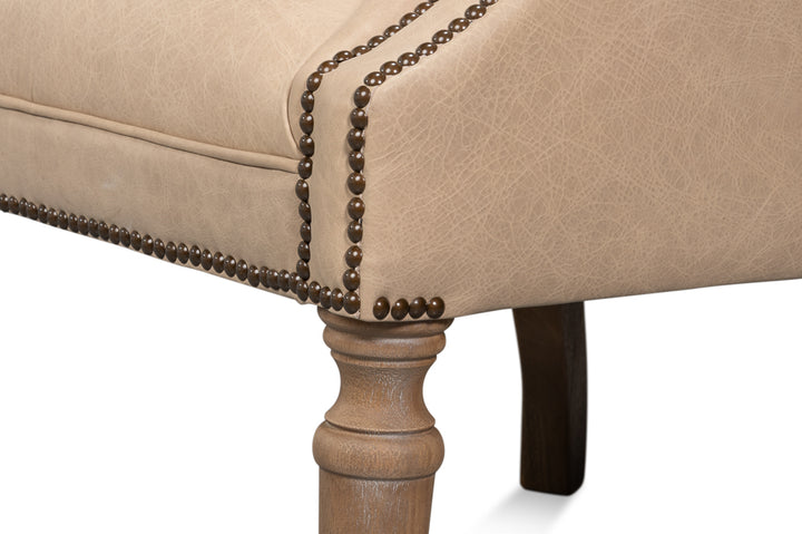 Welsh Cappuccino Leather Chair - product view 9