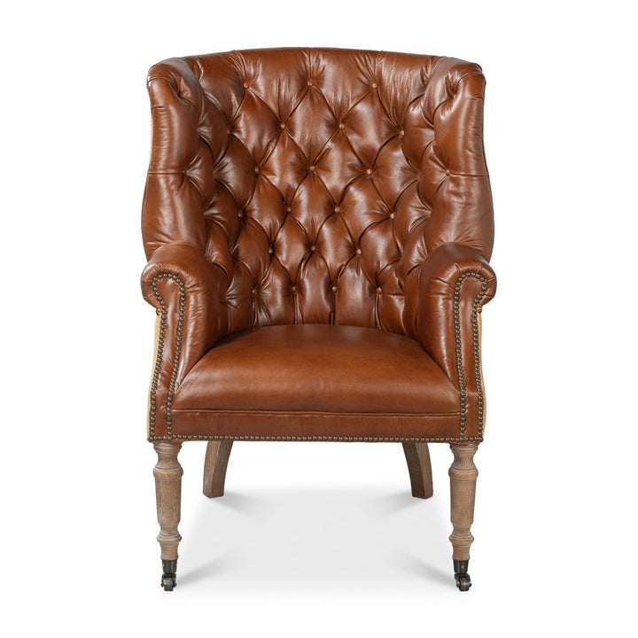 Welsh Leather & Jute Chair