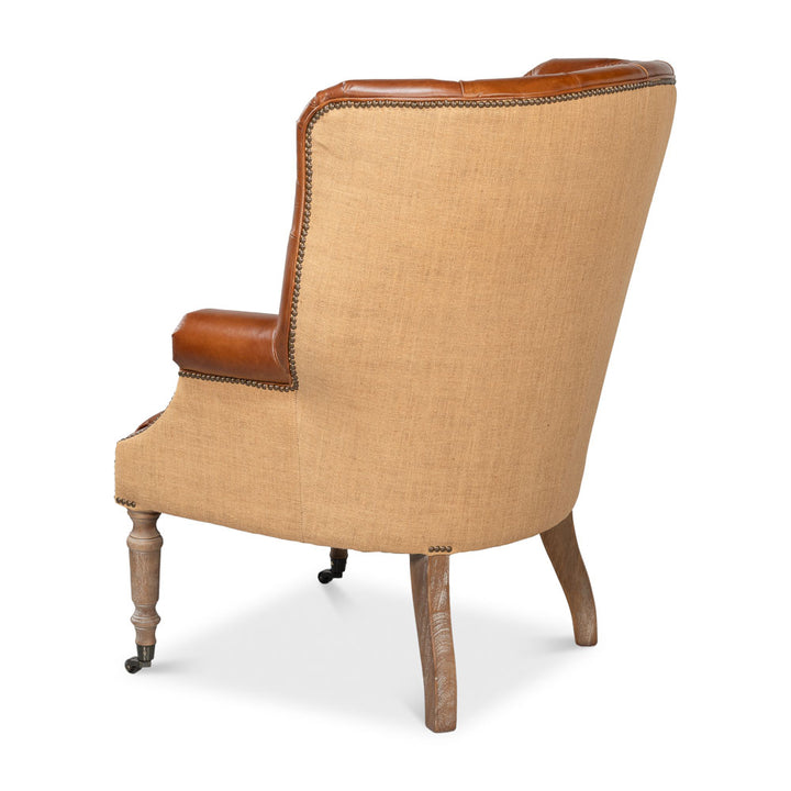 Welsh Leather & Jute Chair