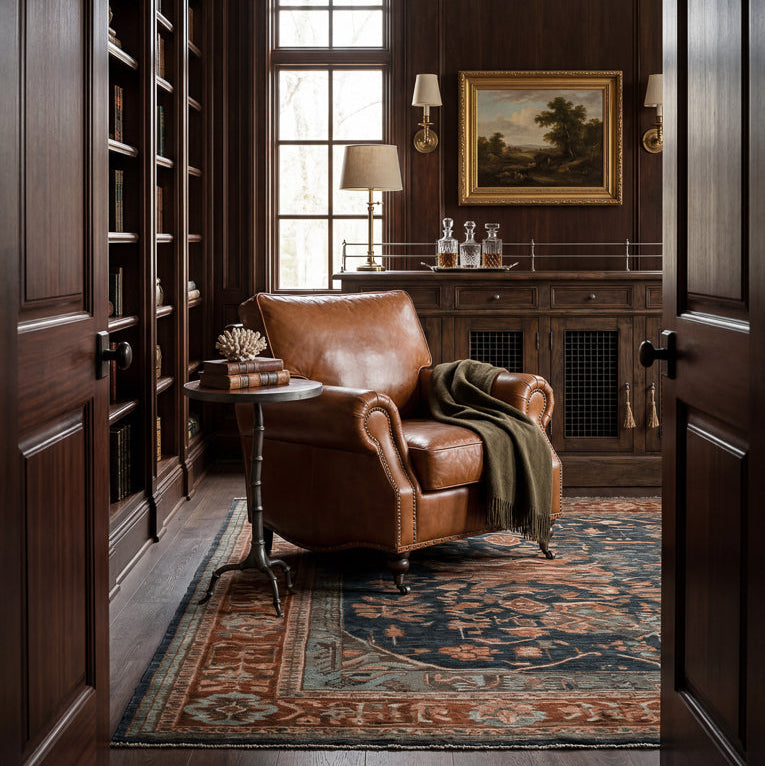Papa's Chair - Vintage Havana Leather