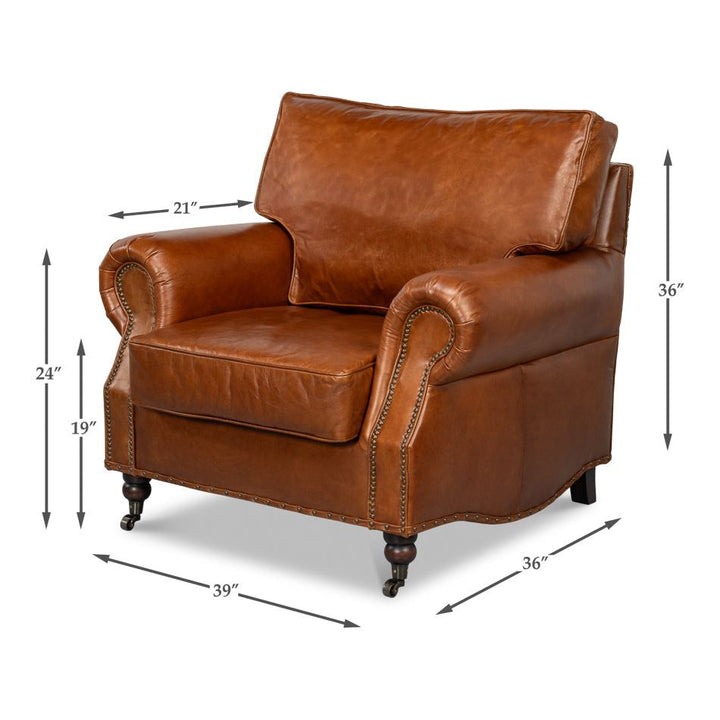 Papa's Chair - Vintage Cigar Leather
