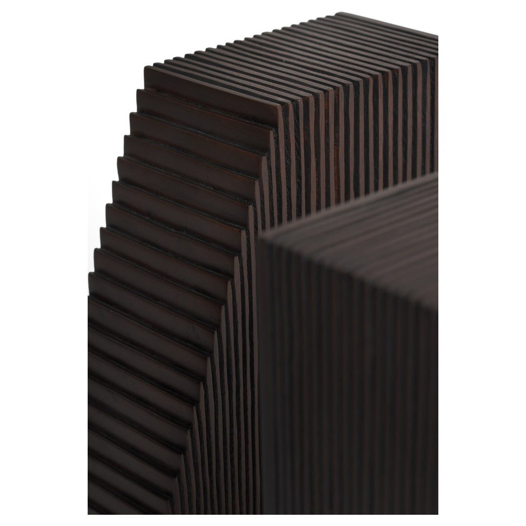 Grooves Book Ends - Brown