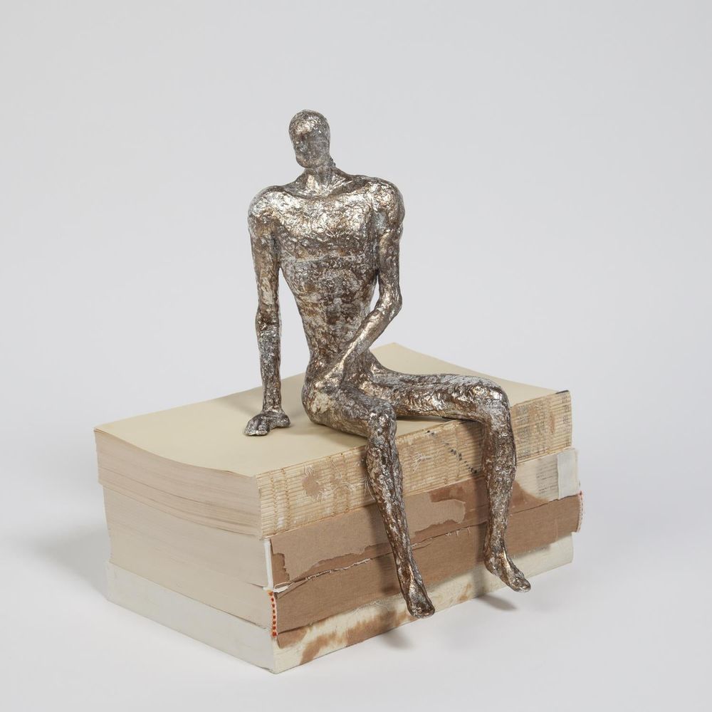 Decorative Objects Sitting-Silver Leaf