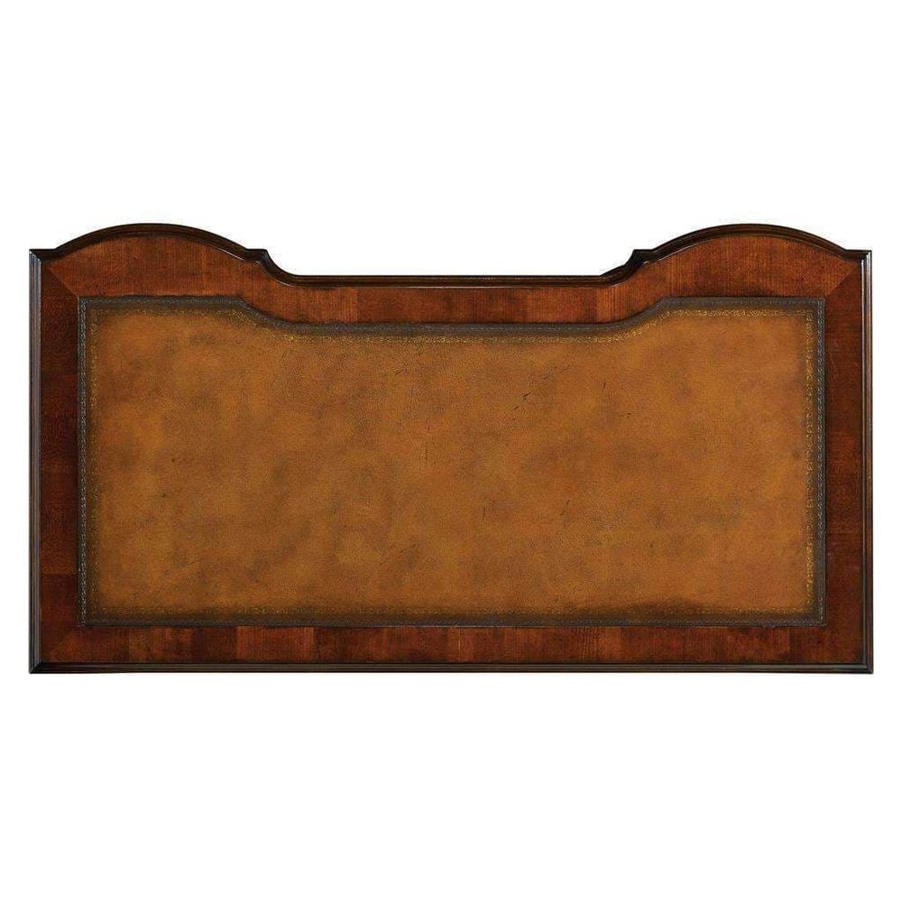 Cherry Knee-Hole Desk-Bow Front-Hooker-HOOKER-299-10-301-Desks-2-France and Son