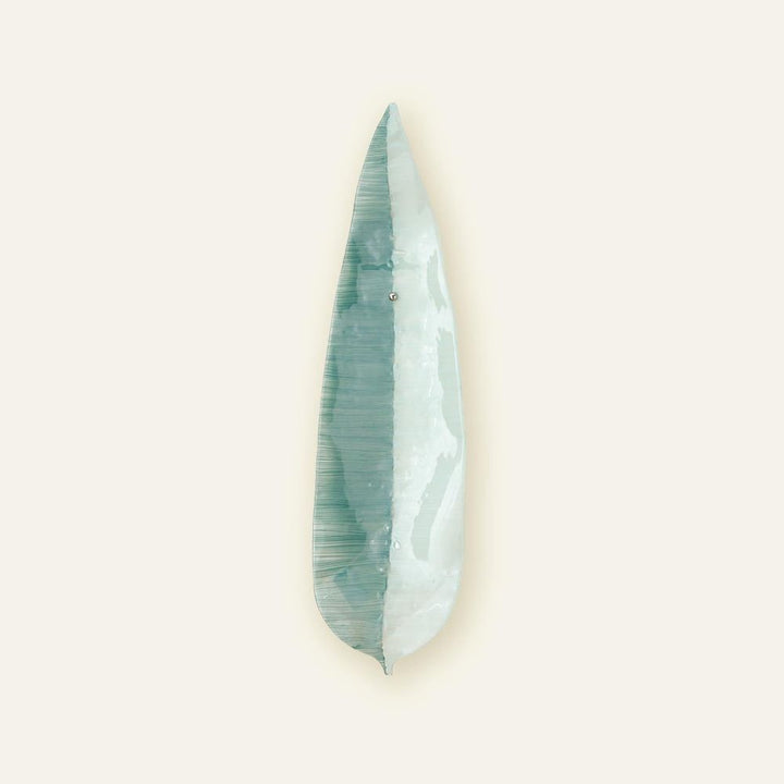 Wall Decor Glass Wall Leaf-Blue/Green