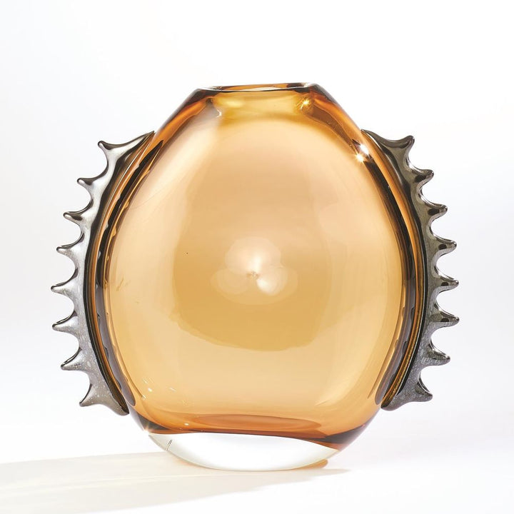 Vases Flamer Vase-Amber/Black-Lg