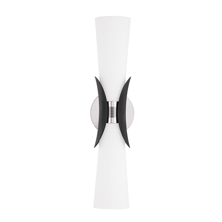 Muncie Wall Sconce-Troy Lighting-TROY-B2102-PN/SBK-Wall LightingPolished Nickel-3-France and Son