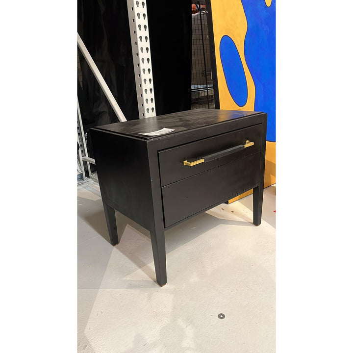 Verona Black Nightstand - Open Box