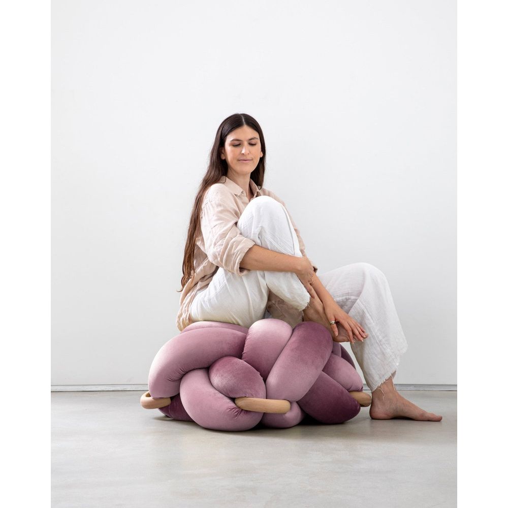 Stools & Ottomans Mauve Knot Ottoman