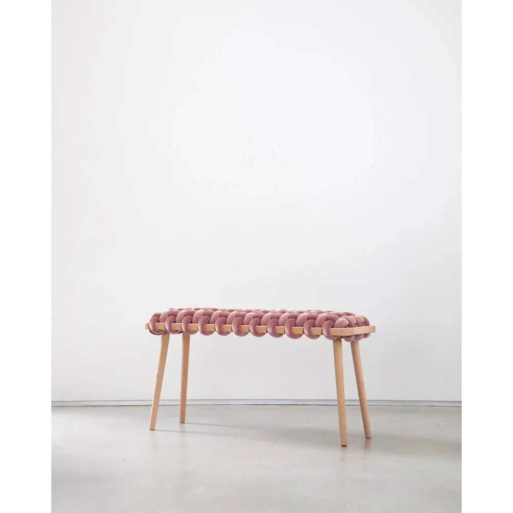 Benches Mauve Velvet Woven Bench