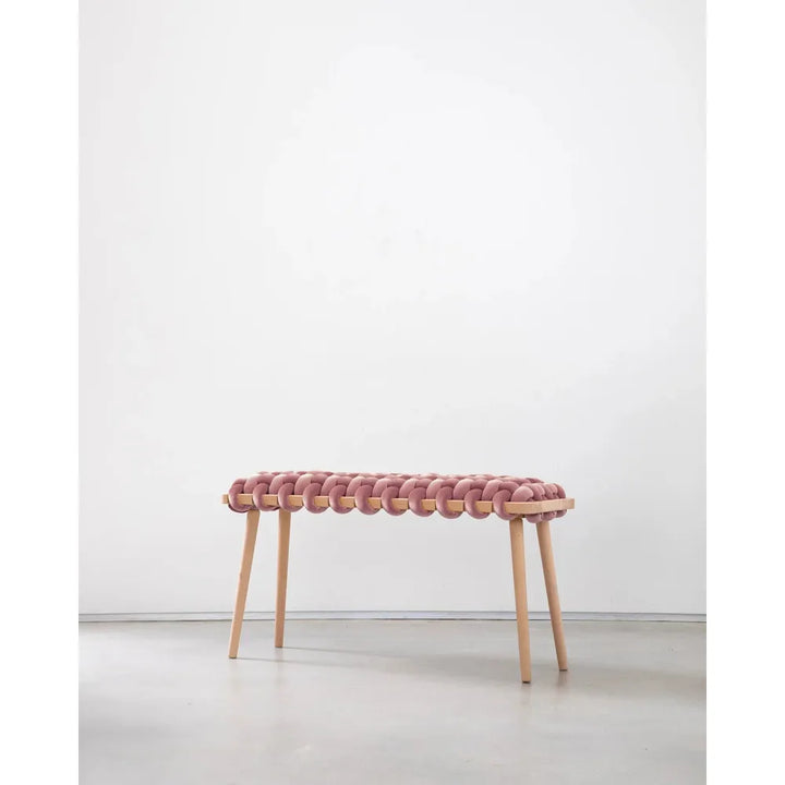 Benches Mauve Velvet Woven Bench