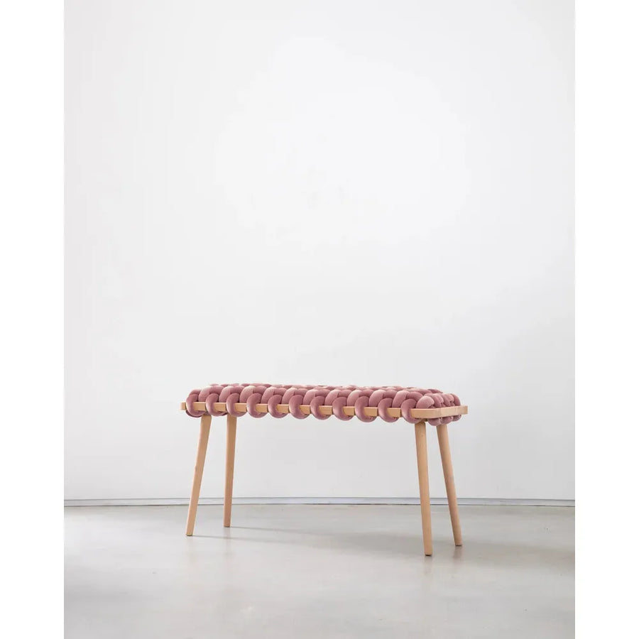 Benches Mauve Velvet Woven Bench